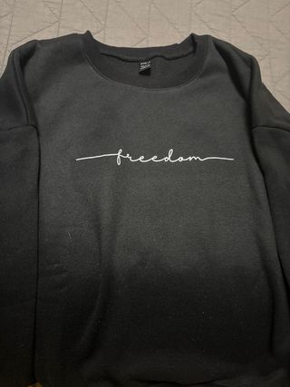 sudadera negra forro