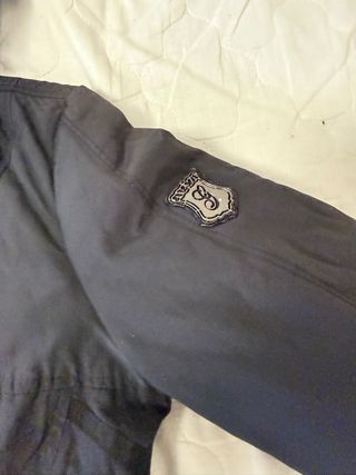 Chaqueta negra mujer con cinturón