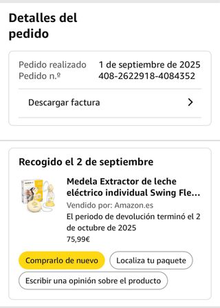 Sacaleches Eléctrico Swing Flex Medela