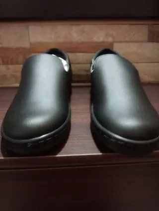Mocasines de piel negros talla 39