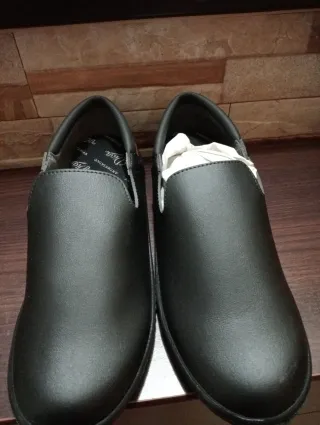 Mocasines de piel negros talla 39