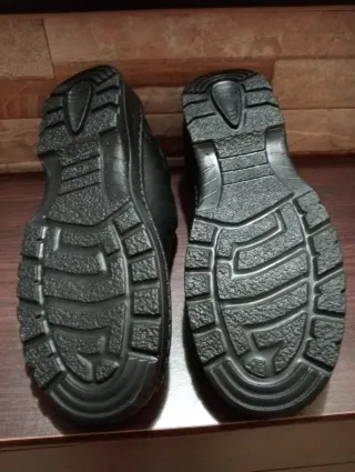 Mocasines de piel negros talla 39