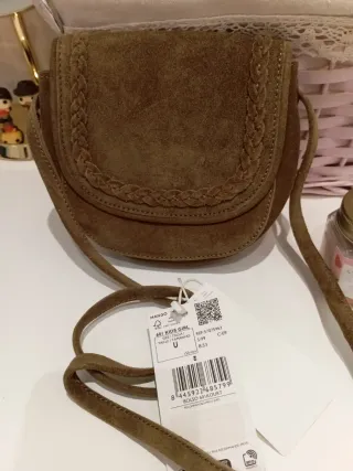 Bolso de ante Mango Kids Girl