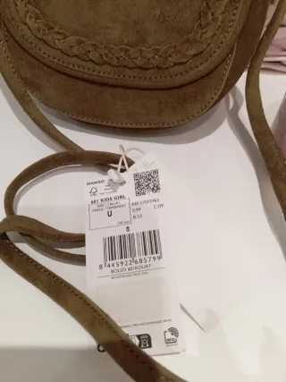 Bolso de ante Mango Kids Girl