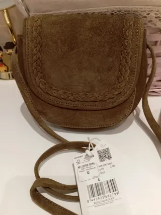 Bolso de ante Mango Kids Girl