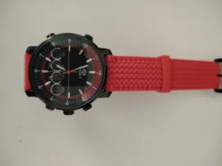 Reloj Marea Negro y Rojo
