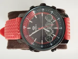 Reloj Marea Negro y Rojo