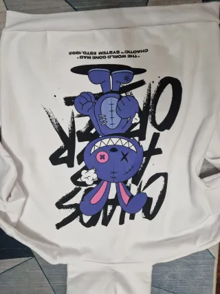 Sudadera New Yorker Blanca Estampada