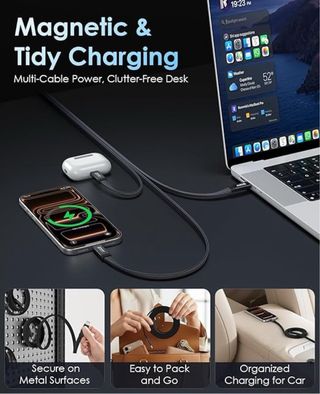 NUEVO! Cable USB-C 240W Magnético Enrollado