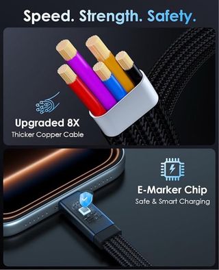 NUEVO! Cable USB-C 240W Magnético Enrollado