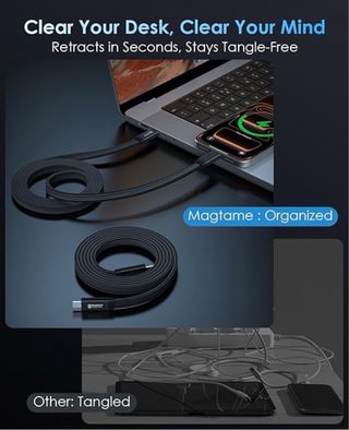 NUEVO! Cable USB-C 240W Magnético Enrollado