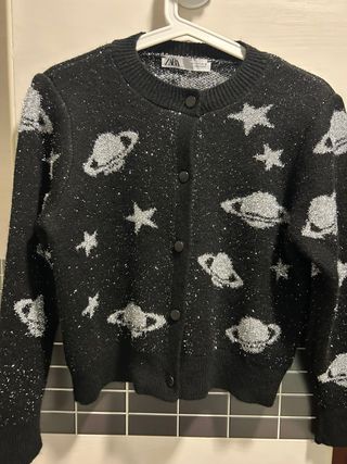 Chaqueta Zara S Planetas Estrellas Brillo