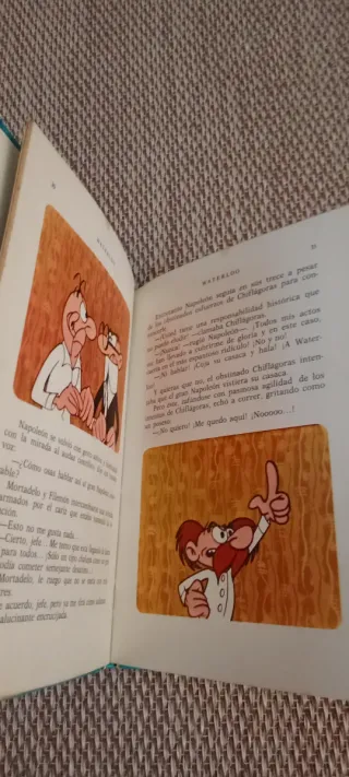 Películas Mortadelo, Misión increíble y Waterloo.