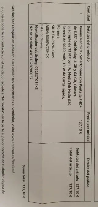 Xiaomi Redmi 9 Blu/Viola