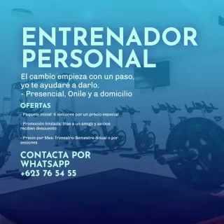 Entrenador personal y online