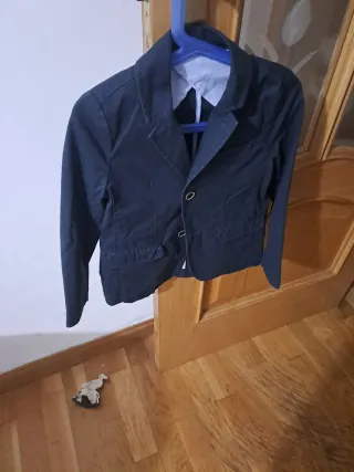 Chaqueta de vestir niño negra