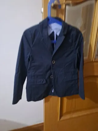 Chaqueta de vestir niño negra