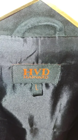 Chaqueta de ante negra HVD