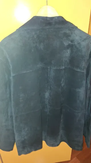 Chaqueta de ante negra HVD