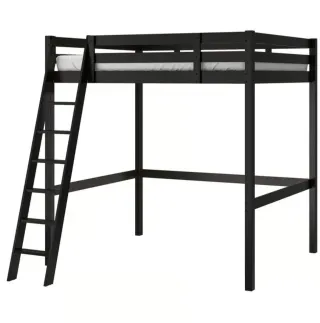 Cama alta Ikea Storä negra