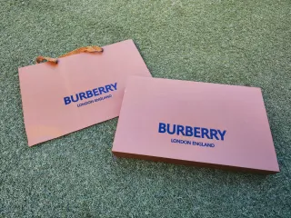 Bufanda Burberry Clásica Cuadros Rosa y celeste