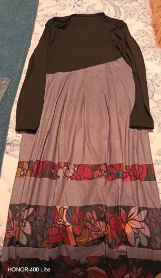 Vestido largo estampado