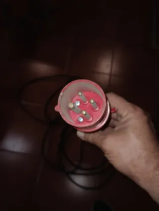 Enchufe Macho Trifásico Rojo