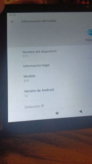 Tablet Negra duoduogo s15