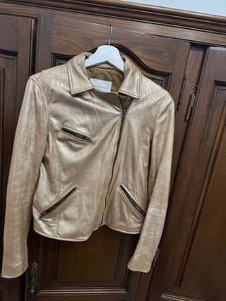 Chaqueta Piel Mujer Amor Kvarden Dorada