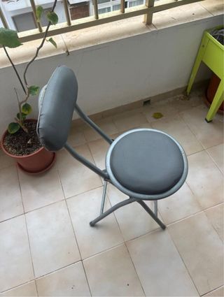 Silla Plegable Gris