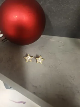 Orecchini donna a stella oro