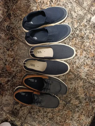 Zapatillas Zara y Dunnes Negro/Azul