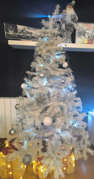 Árbol navidad blanco 180m
