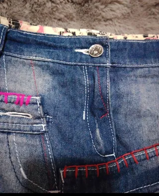 Falda vaquera Smash patchwork