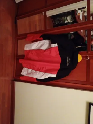 Chubasquero rojo y negro( Michael Schumacher).