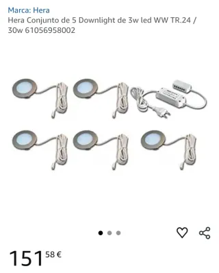 Focos LED y transformadores (HERA) Nuevo sin usar