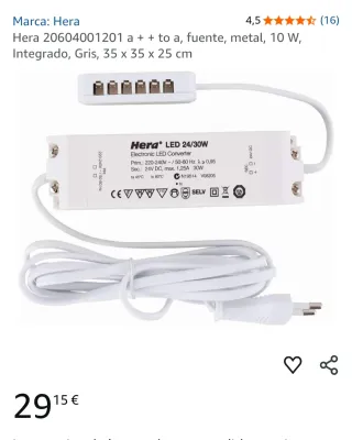 Focos LED y transformadores (HERA) Nuevo sin usar