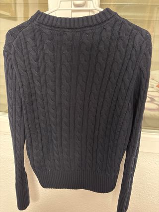 Jersey Polo Club azul trenzado mujer