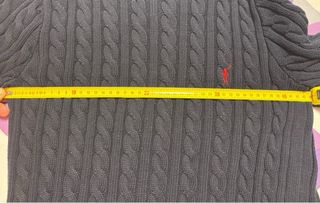 Jersey Polo Club azul trenzado mujer