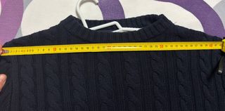 Jersey Polo Club azul trenzado mujer