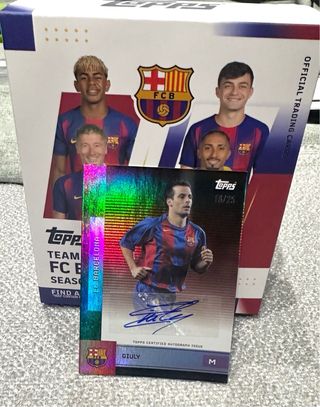 Giuly/25 auto Barcelona Topps Team set  2025-2026
