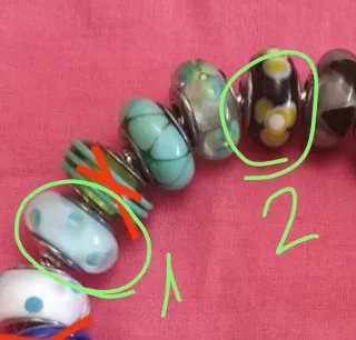 2 Cristales Murano Pandora Originales