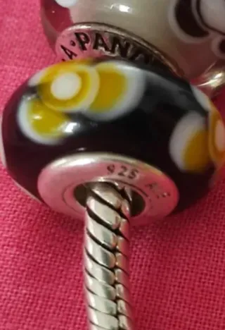 2 Cristales Murano Pandora Originales