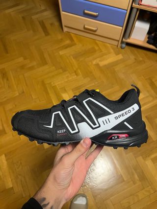 Salomon Speed 3 Zapatillas Running Negro/Blanco