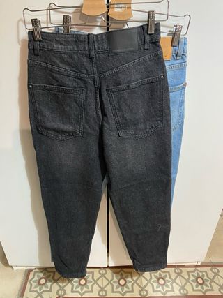 2 Vaqueros Mom Comfort Nuevos Talla S