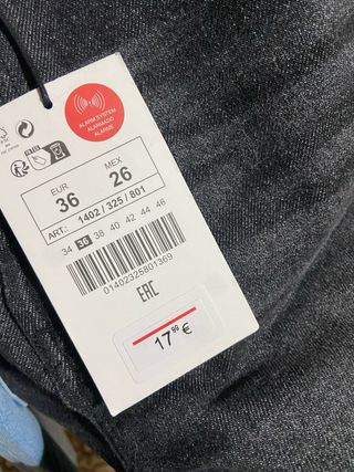 2 Vaqueros Mom Comfort Nuevos Talla S