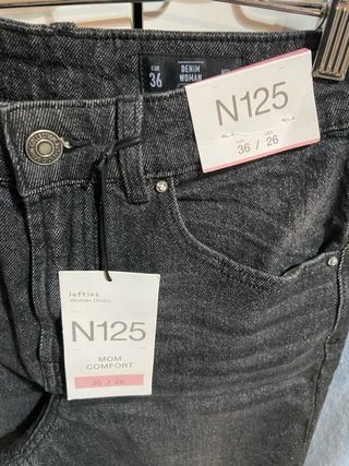2 Vaqueros Mom Comfort Nuevos Talla S