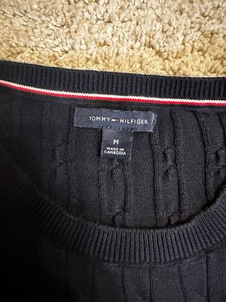 Jersey Tommy Hilfiger Negro Talla M Mujer