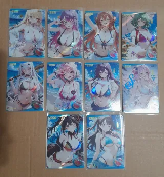 Pack Cartas Waifu Anime SSR y SR BRILLANTES