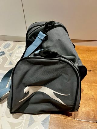 Bolsa de deporte Puma gris y azul